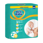 Evy Baby Jednokratne pelene 3 u 1 sistem Jumbo, 2 Mini, 3 - 6 kg (80 kom)