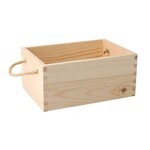AtmoWood Drvena kutija s ručkama 24 x 17 x 11 cm