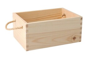 AtmoWood Drvena kutija s ručkama 24 x 17 x 11 cm