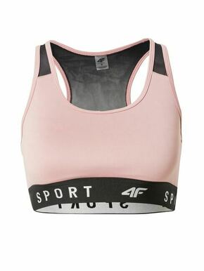 4F Sportski grudnjak roza / crna / bijela