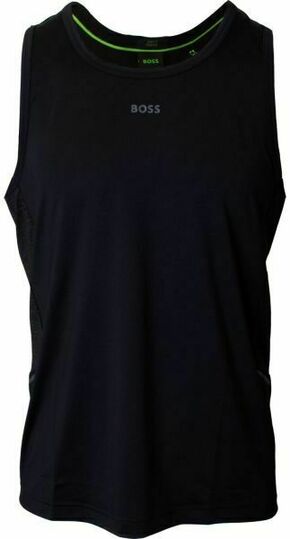 Muška majica BOSS x Matteo Berrettini Slim-Fit Tank Top With Decorative Reflective Pattern - black