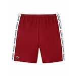 Muške kratke hlače Lacoste Sportsuit Logo Stripe Tennis Shorts - bordeaux/navy blue