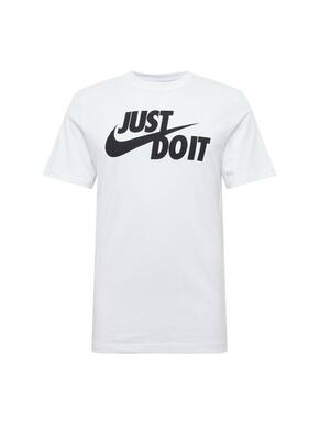 Nike Sportswear Majica 'Just Do It' crna / prljavo bijela