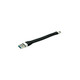 Roline USB3.2 Gen 1 silikonski kabel TIP A-C M/M, 0.11m, crni 11.02.9014-10