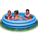 Dječji bazen na napuhavanje sa tri prstena u plavoj boji 147x33cm - Intex