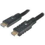 LogiLink HDMI priključni kabel HDMI A utikač, HDMI A utikač 25.00 m crna CHA0025 pozlaćeni kontakti HDMI kabel