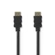 Kabel NEDIS, HDMI (M) na HDMI (M), crni, 3m, ethernet, pozlaćeni, polybag