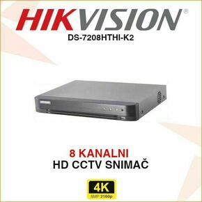 HIKVISION 8 KANALNI 4K DIGITALNI VIDEO SNIMAČ DS-7208HTHI-K2