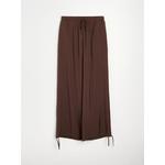 Sinsay - Wide leg hlače s viskozom i vezanjem u struku i na nogavicama tamnosmeđe AW 2026 623JS-89X