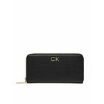 Veliki ženski novčanik Calvin Klein Re-Lock Z/A Wallet Lg K60K609699 Ck Black BEH