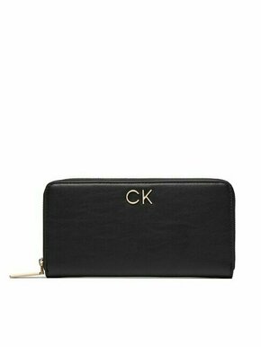 Veliki ženski novčanik Calvin Klein Re-Lock Z/A Wallet Lg K60K609699 Ck Black BEH