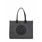 Karl Lagerfeld Ručna torbica antracit siva / crna
