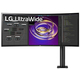 LG UltraWide 34WP88C-B monitor, IPS, 34", 21:9, 3440x1440, 60Hz, pivot, USB-C, HDMI, Display port, USB