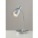 FANEUROPE LDT055ARK-SILVER | Arkimede Faneurope stolna svjetiljka Luce Ambiente Design 36cm s prekidačem fleksibilna 1x E14 nikel, srebrno