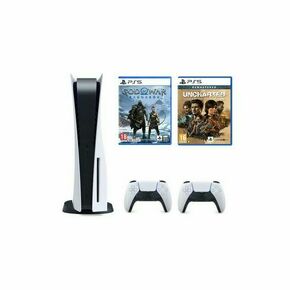 Artikl umanjene vrijednosti PlayStation 5 C Chasis + God of War: Ragnarok + dodatni PS5 Dualsense Wireless Controller + Uncharted Legacy of Thieves Collection PS5