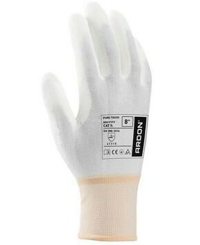 Natopljene rukavice ARDON®PURE TOUCH WHITE 06/XS | A8008/06
