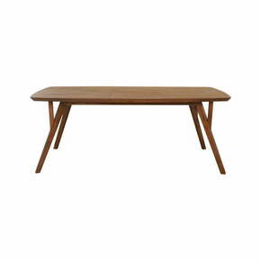 Smeđi blagovaonski stol s pločom stola od bagrema 100x200 cm Quenza – Light &amp; Living