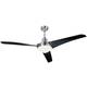 CasaFan Mirage stropni ventilator (Ø) 142 cm Boja krila: crna Kućište: krom (brušeni) boja