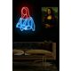 Ukrasna plastična LED rasvjeta, Mona Lisa - Red