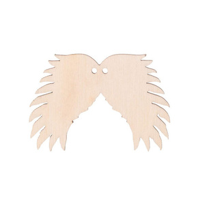 AtmoWood Drvena anđeoska krila III s rupicom 6 x 4 cm