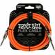 Ernie Ball Flex Instrument Cable Straight/Straight Narančasta 3 m Ravni - Ravni