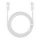 Cable USB-C to USB-C Baseus, 100W, 1m (white)