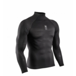 Muška kompresijska odjeća Compressport 3D Thermo 50g LS Tshirt - black