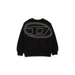 Diesel Dječja pamučna dukserica SROBMEGOVALD OVER SWEAT-SHIRT crna J02274