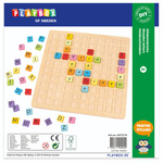 PlayBox: ABC šarene drvene edukativne igračke 25x25cm