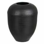 Vase 25,5 x 25,5 x 33 cm Black Aluminium