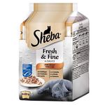 Multi pakiranje Sheba Fresh &amp; Fine 6 x 50 g - Varijacija peradi