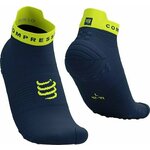 Compressport Pro Racing Socks V4.0 Run Low Dress Blues/Green Sheen T1 Čarape za trčanje