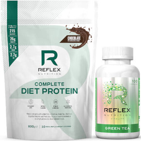 Reflex Nutrition Complete Diet Protein 600 g Chocolate/Green Tea 100 caps.