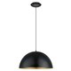 EGLO 94936 | Gaetano-1 Eglo visilice svjetiljka 1x E27 crno, zlatno