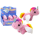 Unicorn Plush Pull-On Jumping Horse Pink