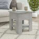 Stolić za kavu siva boja betona 40x40x42 cm konstruirano drvo