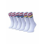Set od 5 pari ženskih visokih čarapa Impala Stripe Sock 3 Pack IM787000 White