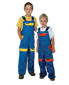 Dječje hlače s oprsnikom ARDON®COOL TREND plavo-crvene | H8702/134