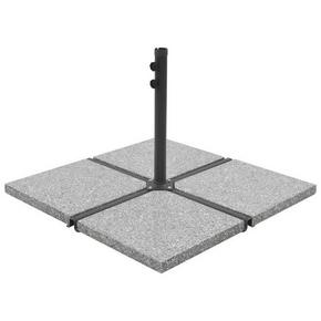 Utezi za suncobran 4 kom sivi granitni kvadratni 100 kg