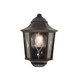 ELSTEAD NR7-2-BLK | Norfolk Elstead zidna svjetiljka 1x E27 IP43 crno, prozirno