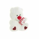Fluffy toy DKD Home Decor White Red Plastic Children's 17,5 x 15 x 20 cm