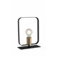 FANEUROPE I-SMITH-L1 | Smith Faneurope stolna svjetiljka Luce Ambiente Design 24,8cm s prekidačem 1x E27 crno mat, zlato mat