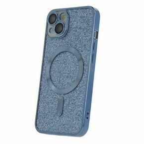 Glitter Chrome Magsafe maskica za iPhone 13 6.1": plava