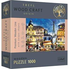Wood Craft: Francuska 1000 kom vrhunske drvene puzzle - Trefl