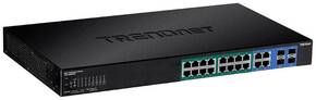 TRENDnet TPE-1620WSF 20-portni POE+ prekidač Gigabit Web Smart 2x SFP 16x PoE+ (370W TrendNet TPE-1620WSF mrežni preklopnik 10 / 100 / 1000 MBit/s PoE funkcija