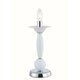 FANEUROPE I-ESTEFAN-L1 BCO | Estefan Faneurope stolna svjetiljka Luce Ambiente Design 31,5cm s prekidačem 1x E14 krom, bijelo