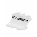Set od 3 para unisex visokih čarapa Reebok R0353-SS24 (3-pack) Bijela