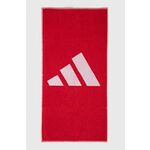 Teniski ručnik Adidas 3BAR Towel Small - red/white