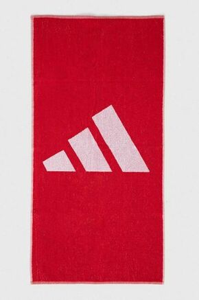 Teniski ručnik Adidas 3BAR Towel Small - red/white