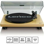 Gramofon LENCO L-30WD, RCA izlaz, USB-B PC kodiranje, 33 i 45 RPM, Audio-Technica AT3600 cartridge, wood